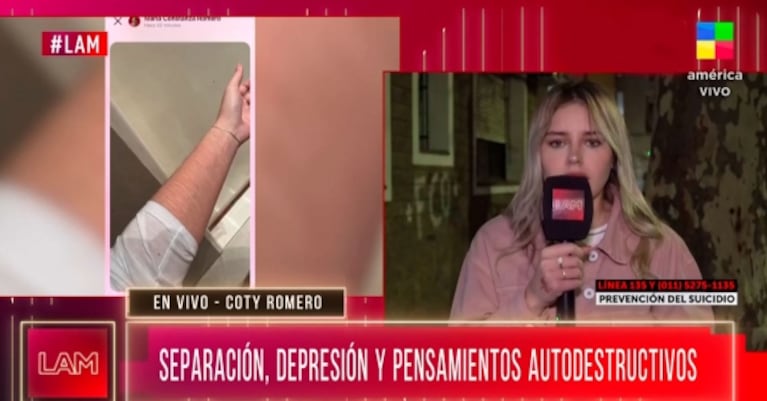 Fernanda Iglesias reaccionó desesperada al ver que Coti Romero atentó contra su vida: "Me partió el alma"