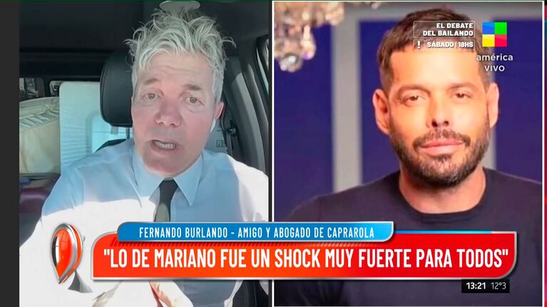 Fernando Burlando habló de la muerte de  Mariano Caprarola.