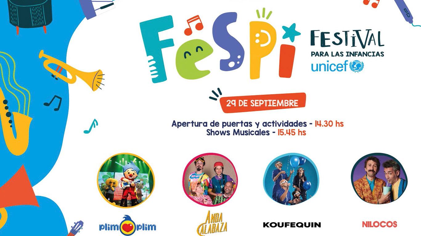 FESPI, el Festival para las Infancias de UNICEF cierra la agenda de septiembre con un evento para la familia