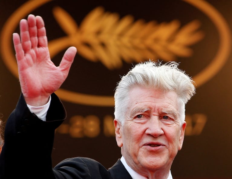 FILE PHOTO: 70th Cannes Film Festival - Screening of the TV series "Twin Peaks" presented as part of 70th Anniversary Events - Red Carpet Arrivals - Cannes, France. 25/05/2017. Director David Lynch poses. REUTERS/Jean-Paul Pelissier/File Photo