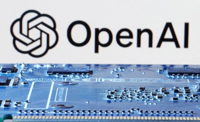 FILE PHOTO: OpenAI logo is seen near computer motherboard in this illustration taken January 8, 2024. REUTERS/Dado Ruvic/Illustration/File Photo