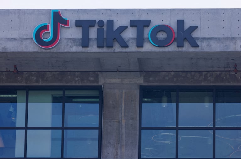 FILE PHOTO: The TikTok office building is shown in Culver City, California, U.S., April 26, 2023. REUTERS/Mike Blake/File Photo