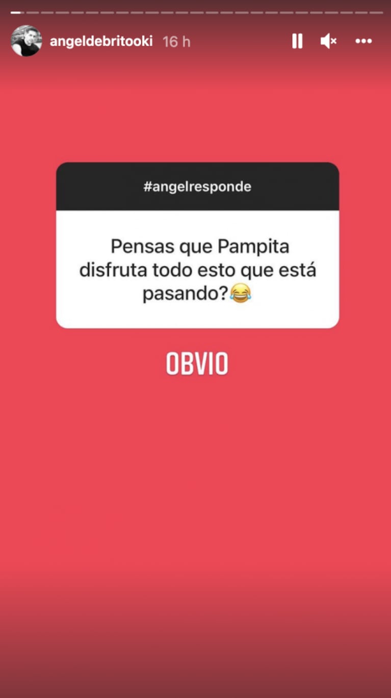 Filosa respuesta de Ángel de Brito sobre cómo toma Pampita el escándalo de la China Suárez: "Obvio que lo disfruta"