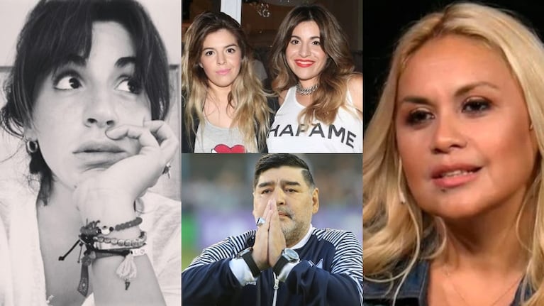 Filosa respuesta de Gianinna Maradona a Ojeda tras asegurar que ella y Dalma cobraron 30 mil dólares por ir al homenaje a Diego (Fotos: Web)