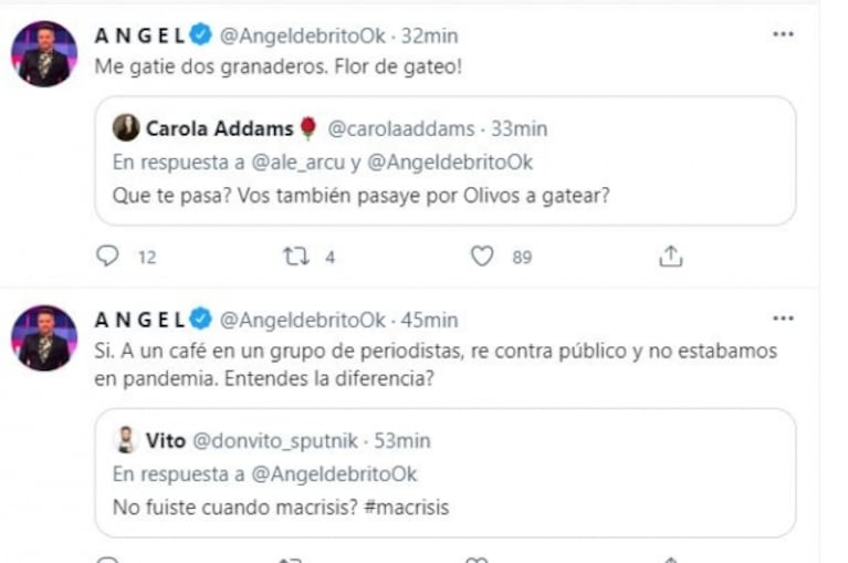 Filoso comentario de Ángel de Brito sobre las supuestas visitas a la Quinta de Olivos en pandemia: "Militaban la cuarentena y estaban ahí"