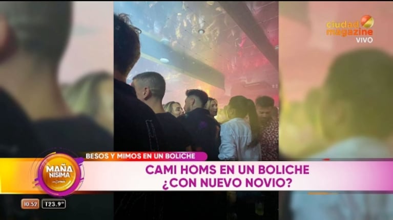 Filtran imágenes de Camila Homs en un boliche con un hombre: "Estaba a los besos"