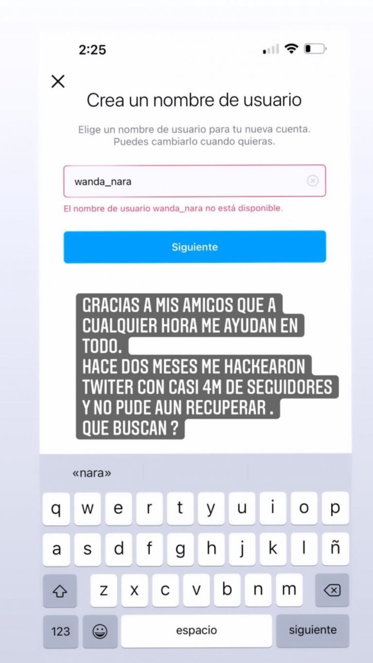 Filtraron desde la cuenta de Wanda Nara sus supuestos chats con la China Suárez