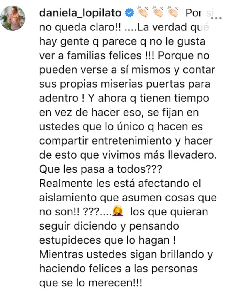 Firme defensa de la hermana de Luisana Lopilato a Michael Bublé tras su cuestionado video: "¡No les gusta ver familias felices!"