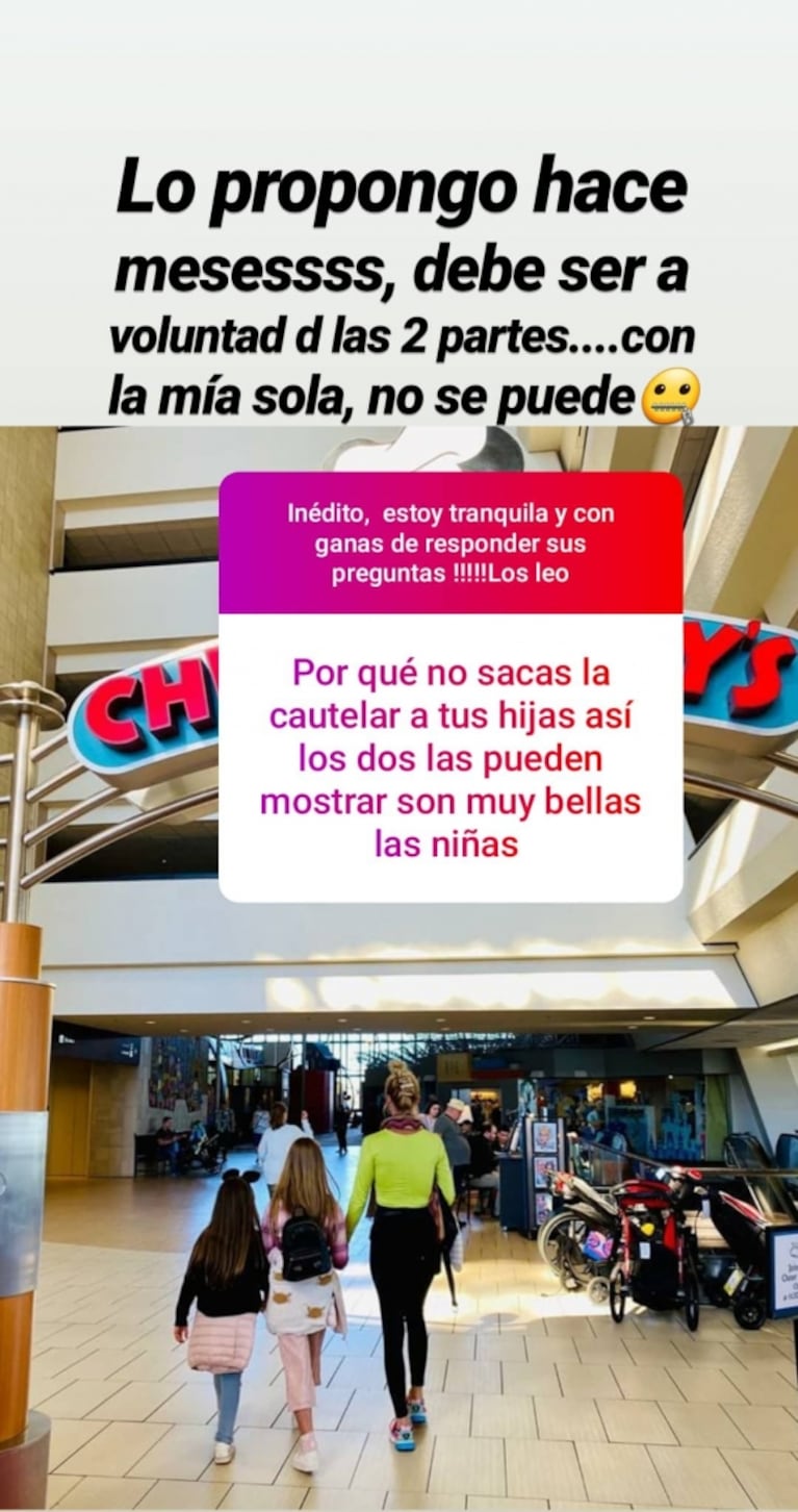 Firme postura de Nicole Neumann por no poder mostrar a sus hijas tras la medida cautelar que tiene con Cubero