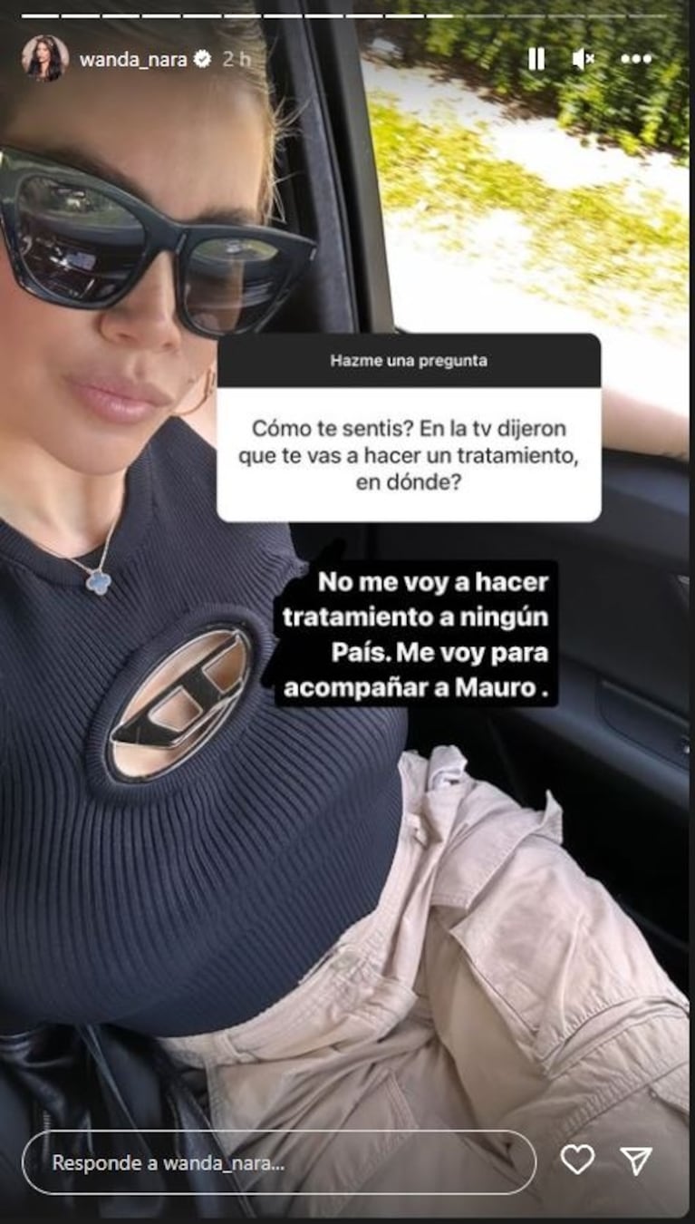 Firme reacción de Wanda Nara tras la versión sobre su regreso a Turquía para realizar un tratamiento médico: 