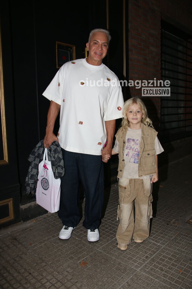 Flavio Mendoza y Dionisio en el cumple de Matilda Salazar. (Foto: Movilpress)