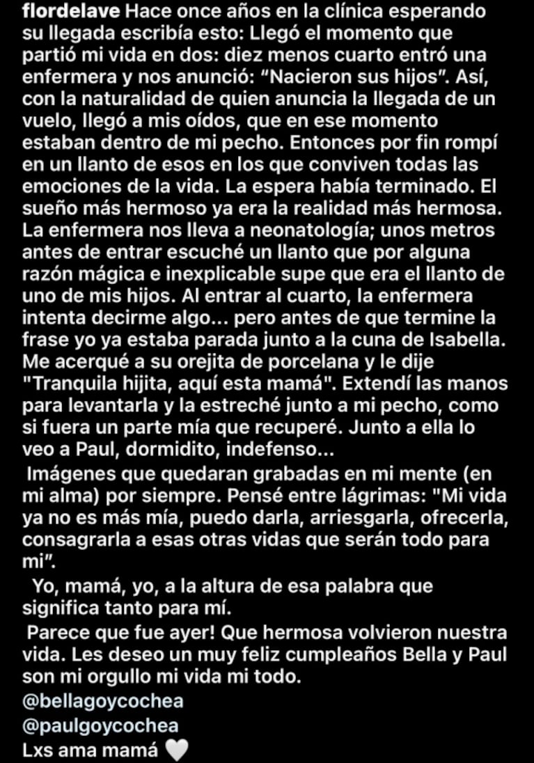 Flor de la Ve quebró en llanto al hablar con sus hijos, que cumplen 11 años