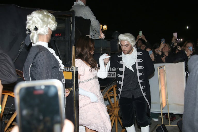 Flor Jazmín Peña en su falsa boda con Nicolás Occhiato (Fotos: Movilpress).