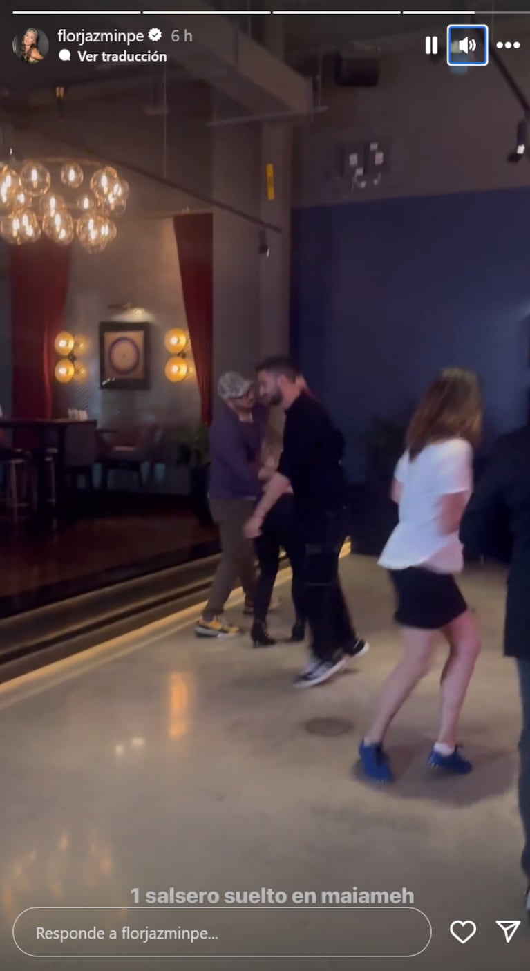 Flor Jazmín Peña escrachó a Nico Occhiato bailando salsa en Miami: el desopilante video