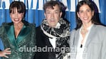 Flor Peña, Aníbal Pachano y Cande Molfese en el estreno de Mamma Mia (Fotos: Movilpress).