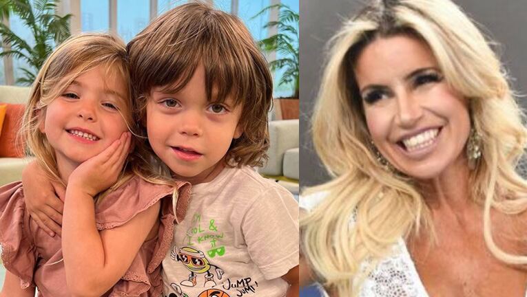 Flor Peña compartió las fotos más lindas de su hijo más chico con la nena de Jesica Cirio.