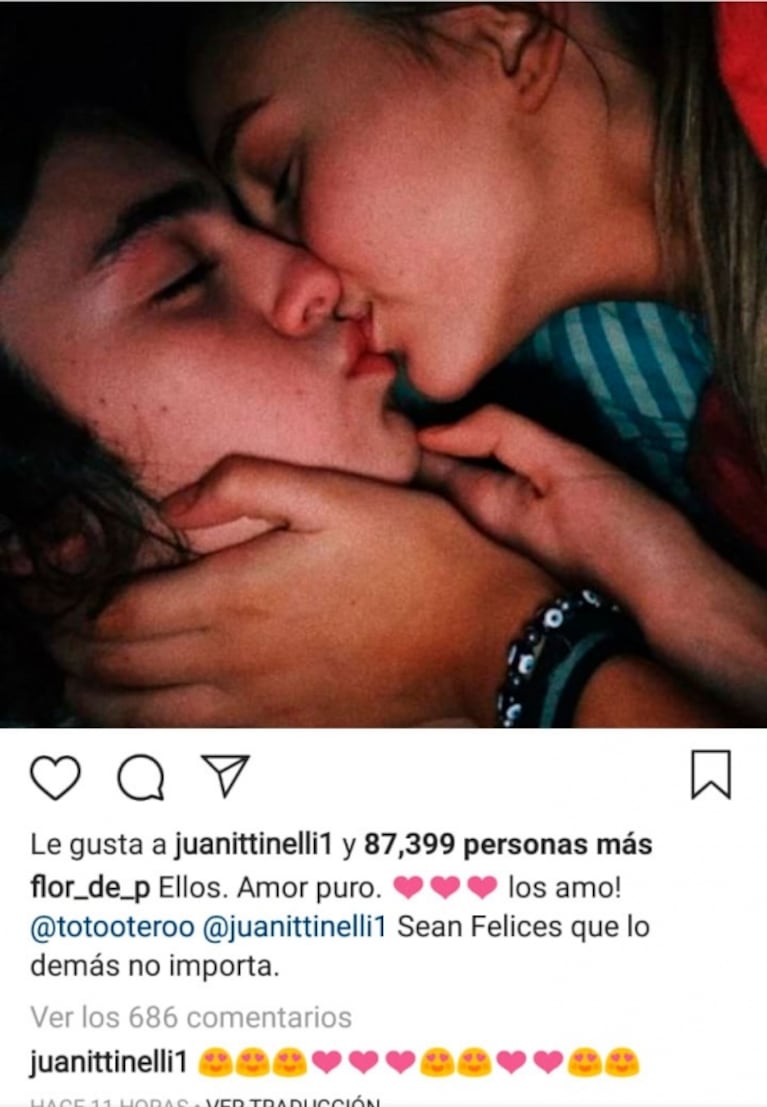 Flor Peña, contenta por el noviazgo de su hijo con Juanita Tinelli: "Sean felices que lo demás no importa"