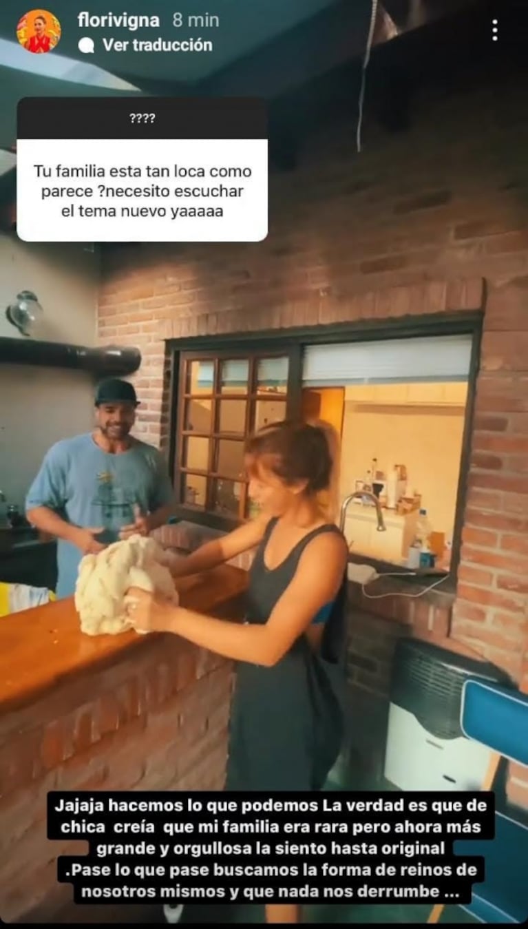 Flor Vigna abrió su corazón al hablar de su familia: "Cuando era chica creía que éramos raros"