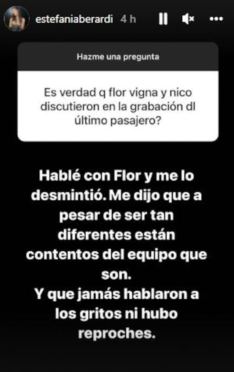 Flor Vigna habló por primera vez de la versión de escandalosa pelea con Nico Occhiato 