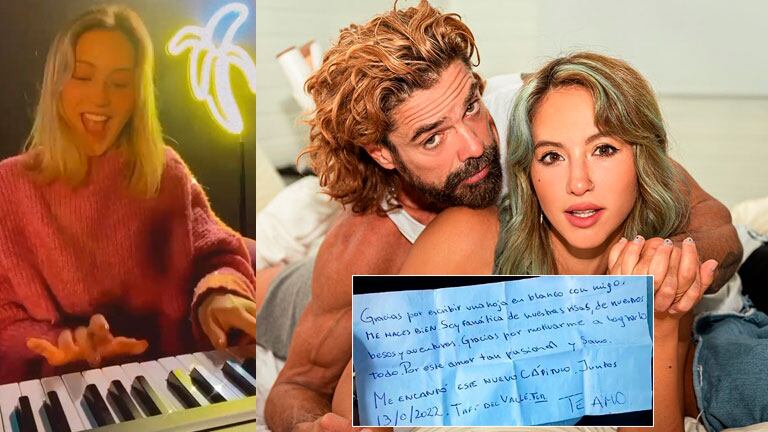 Flor Vigna mostró la profunda carta de amor que le escribió a Luciano Castro: Gracias por este amor tan pasional y sano