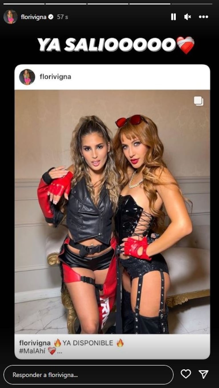 Flor Vigna y Julieta Poggio estrenaron single con sensual video: Mal ahí