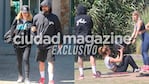 Flor Vigna y Luciano Castro, juntos en el gimnasio (Fotos: Movilpress)