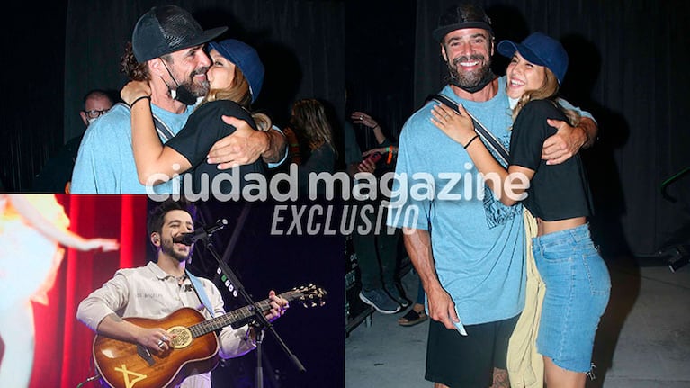 Flor Vigna y Luciano Castro, súper enamorados en el recital de Camilo (Fotos: Movilpress).