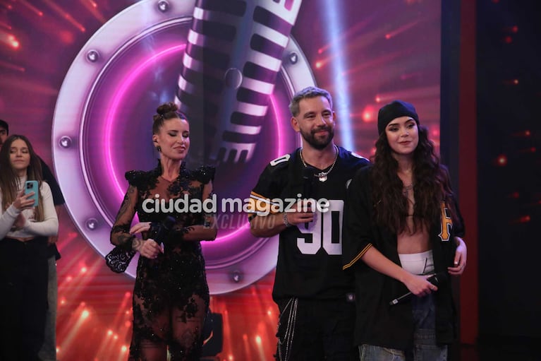 Florencia Peña y Cachete Sierra en Cantando 2024  (Foto: Movilpress)