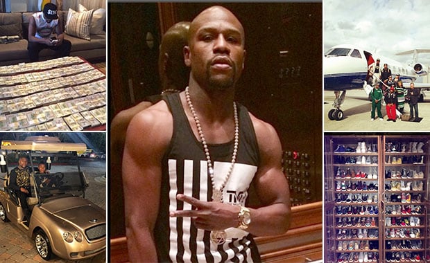 Floyd Mayweather Jr. y las postales de su multimillonaria vida. (Foto: Instagram)