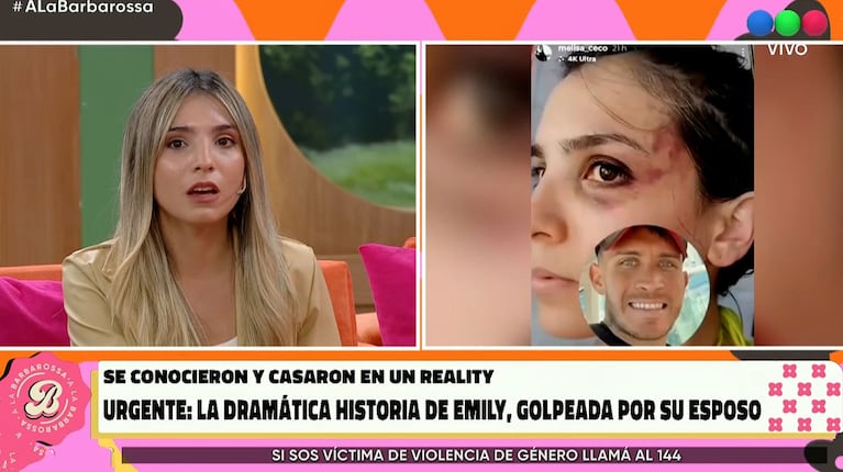 Foto: captura de Telefe, A la Barbarossa.