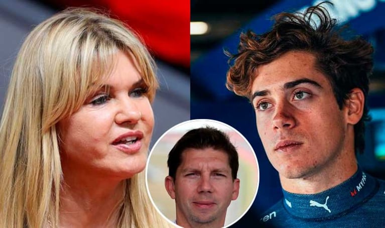 Franco Colapinto, Corinna Schumacher y James Vowles