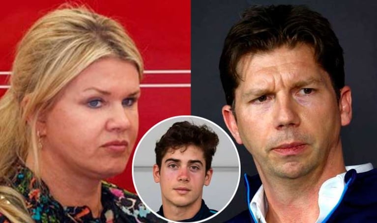 Franco Colapinto, Corinna Schumacher y James Vowles