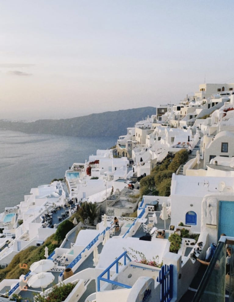 Franco Masini compartió las espectaculares fotos de sus vacaciones en Grecia con su novia