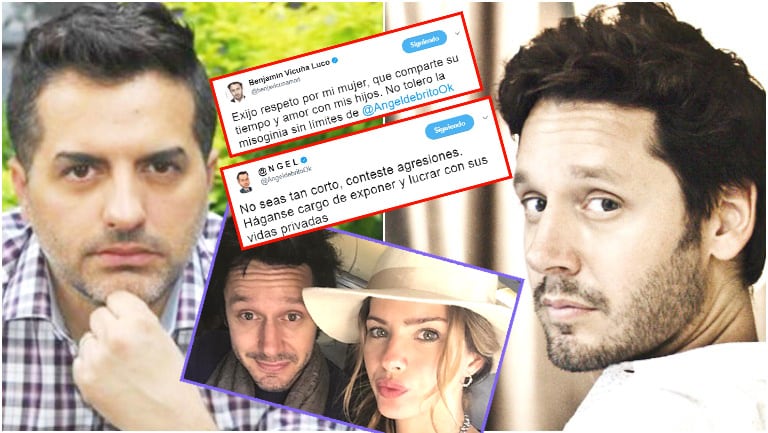 Fuerte cruce en Twitter de Benjamín Vicuña con Ángel de Brito por la China Suárez