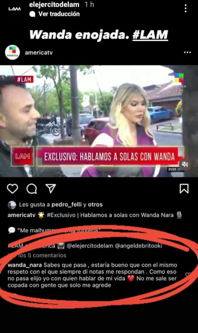 Fuerte descargo de Wanda Nara tras haberse negado a dar una nota: "No me sale ser copada con gente que solo me agrede"