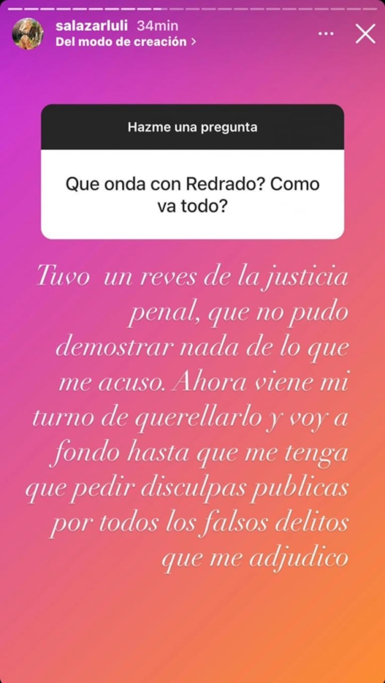 Fuerte sincericidio de Luciana Salazar al hablar de su relación con Martín Redrado: "Le fui infiel muchas veces pero me las perdonó"