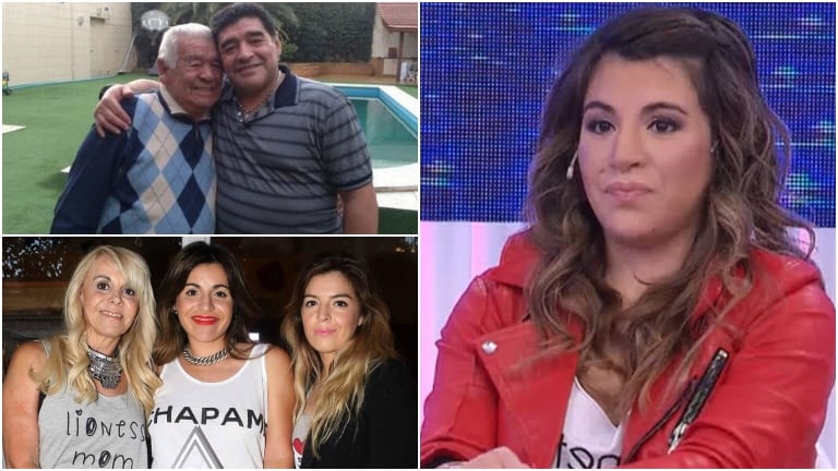 Fuerte texto de Gianinna Maradona contra Diego con un dato revelador sobre la muerte de su abuelo (Fotos: Web)