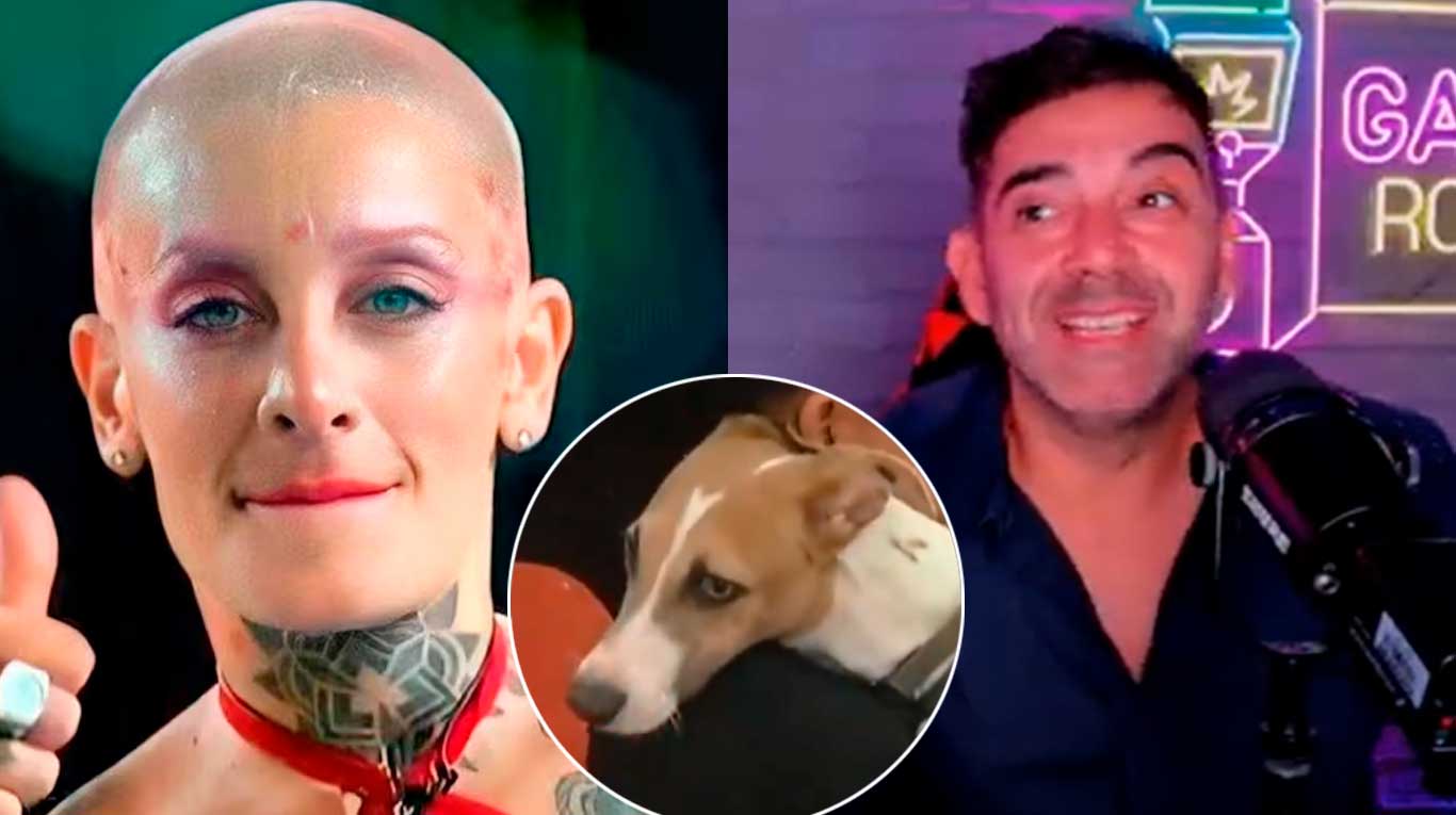 Furia, el perro Arturo y el productor de Gran Hermano Martín Borrillo (Fotos: Web)