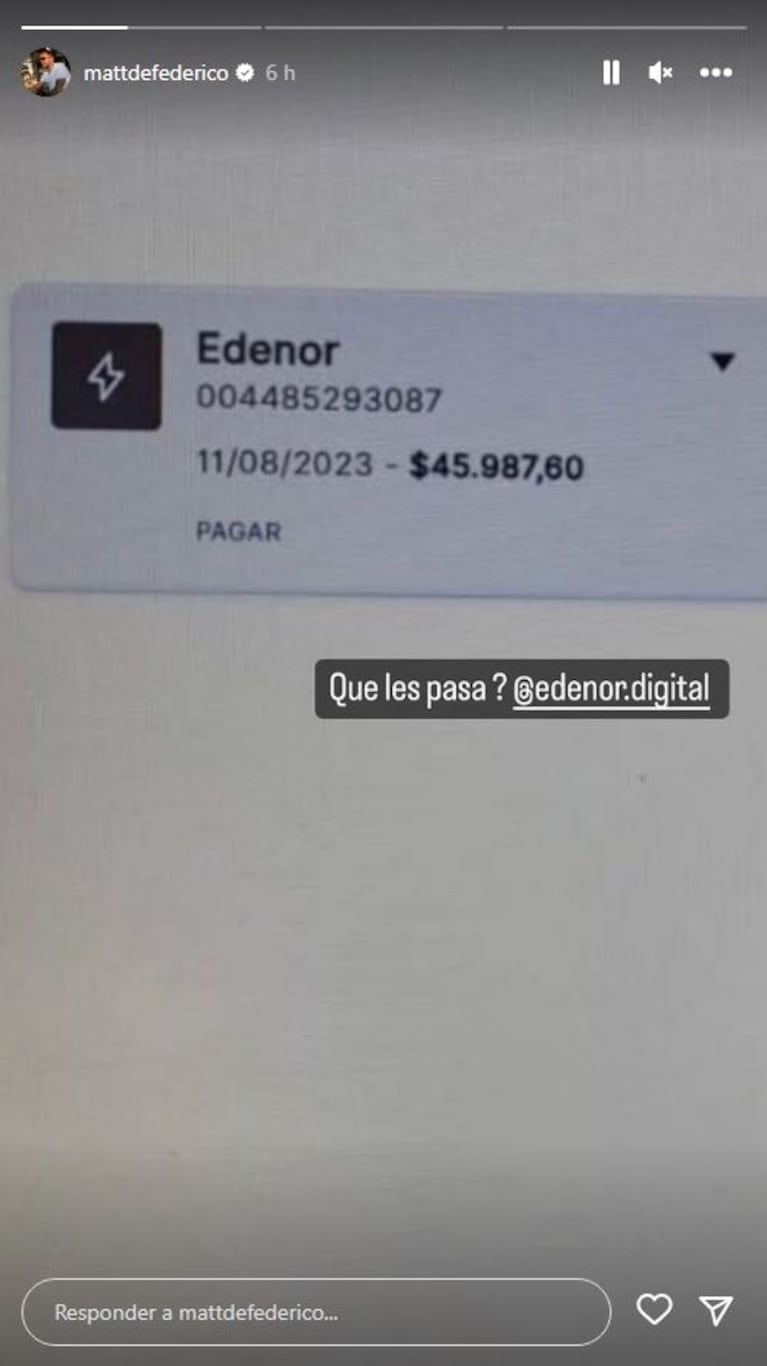 Furiosa reacción de Cinthia Fernández después de que Matías Defederico se quejara por pagar casi 50 mil pesos de luz: "Las vueltas de la vida"