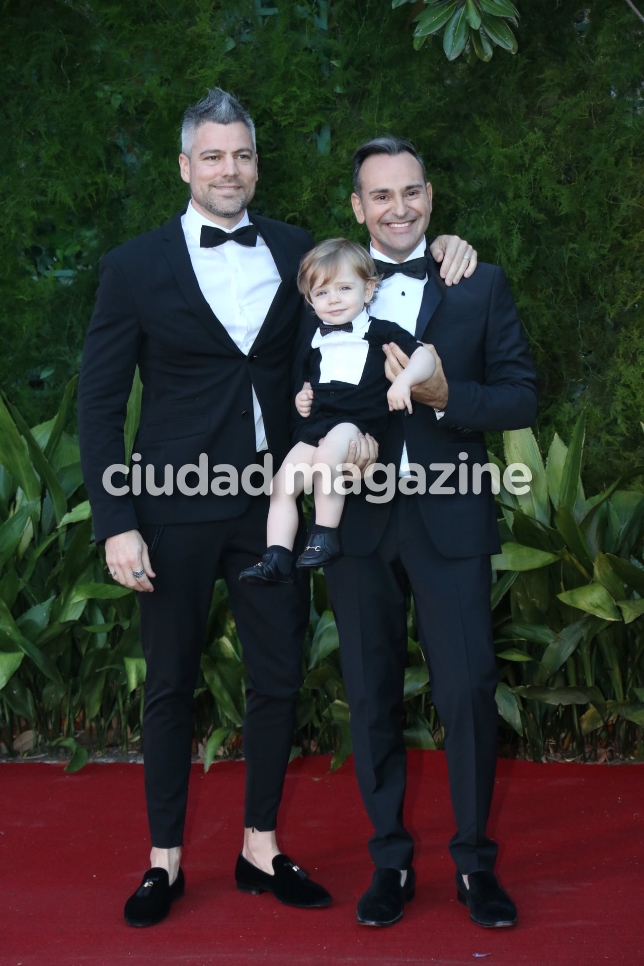 Gabriel Alfaro y Diego Schiro, en el casamiento de Pampita y Roberto García Moritán (Foto: Movilpress)