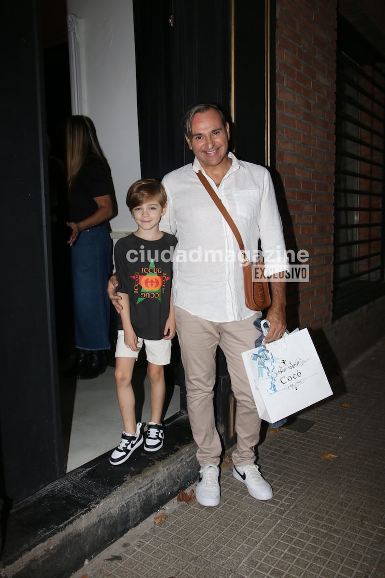 Galthier y Gabriel Alfaro en el cumple de Matilda Salazar. (Foto: Movilpress)