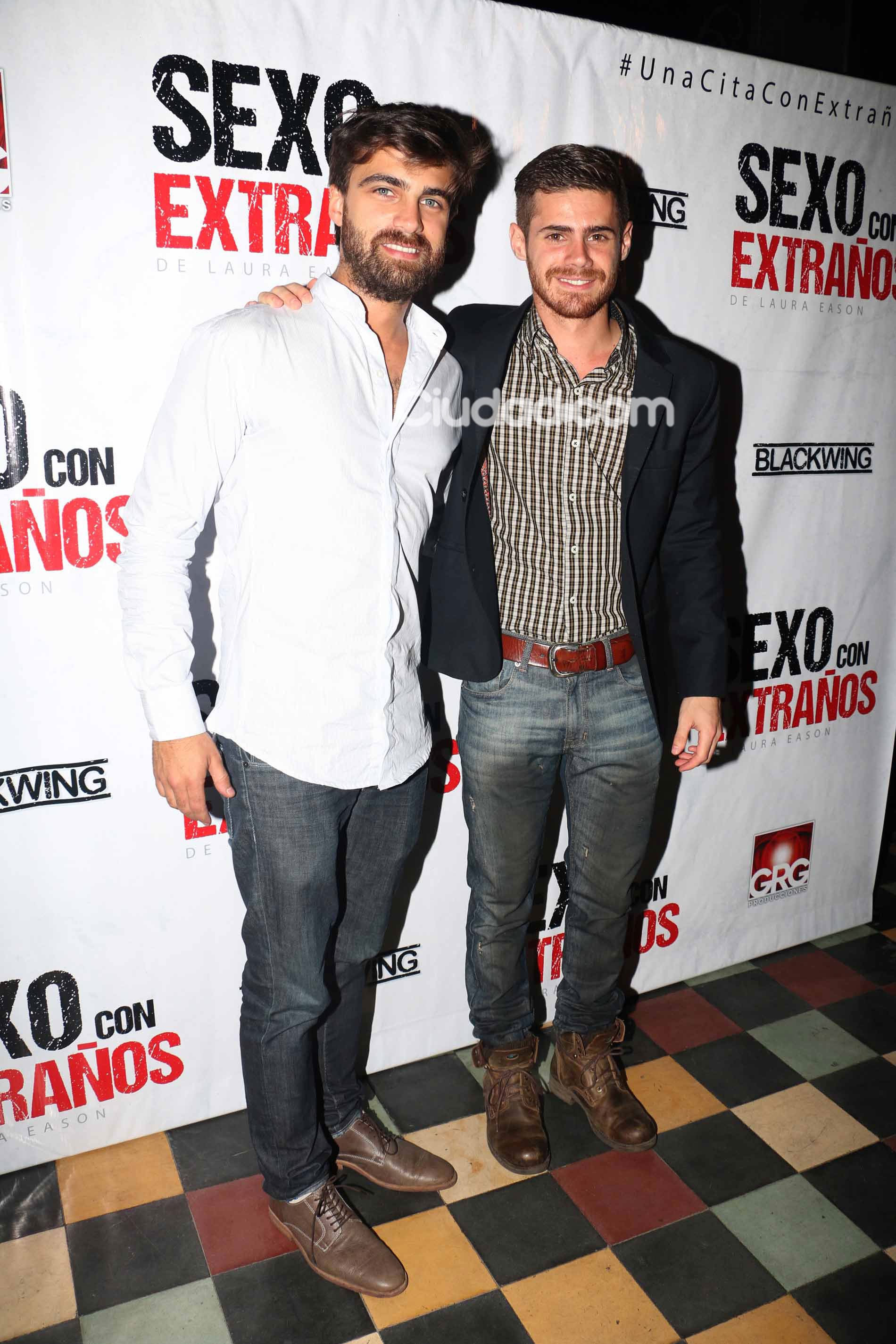 Gastón Soffritti y Santiago Ramundo, en la presentación de Sexo con extraños (Foto: Movilpress)