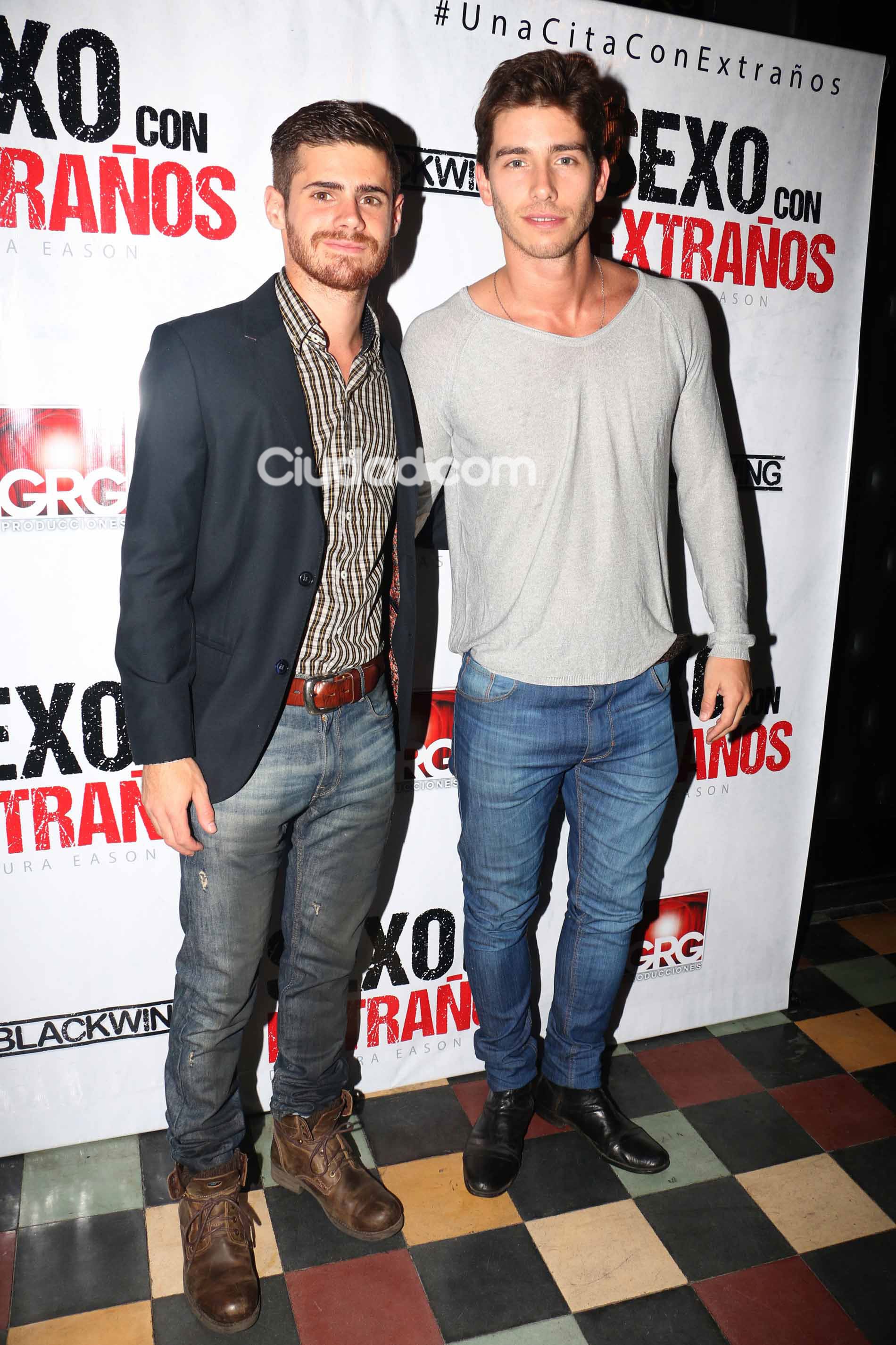 Gastón Soffritti y Victorio D Alessandro, en la presentación de Sexo con extraños (Foto: Movilpress)