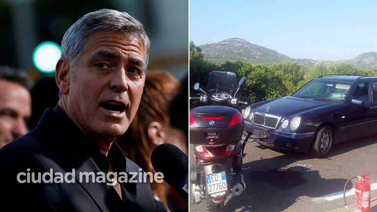 George Clooney recibió el alta, tras su accidente en moto en Italia. (Fuente: AP)