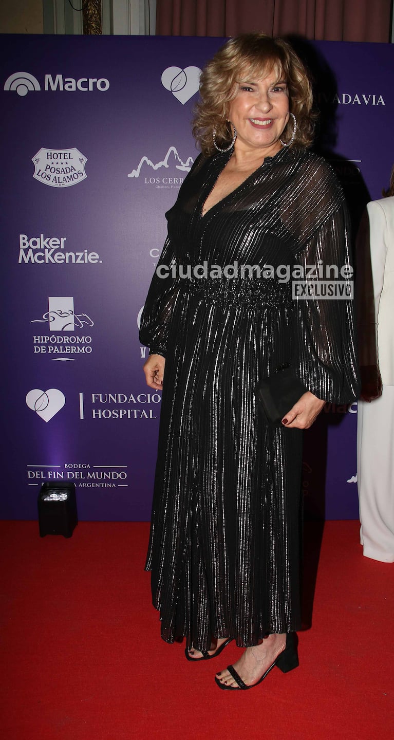 Georgina Barbarossa en la gala anual solidaria del Hospital Rivadavia (Foto: Movilpress).