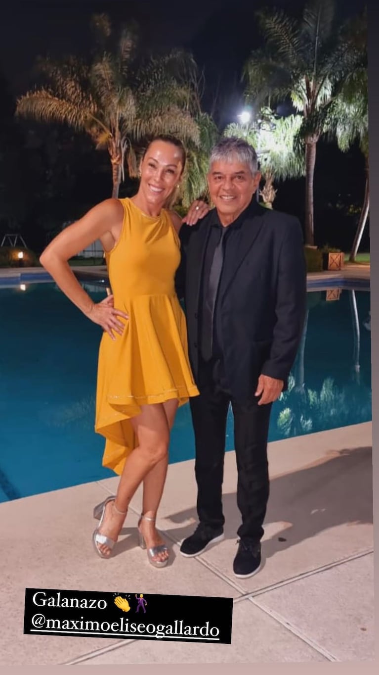 Geraldine La Rosa con el papá de Marcelo Gallardo (@ge.nmsb).