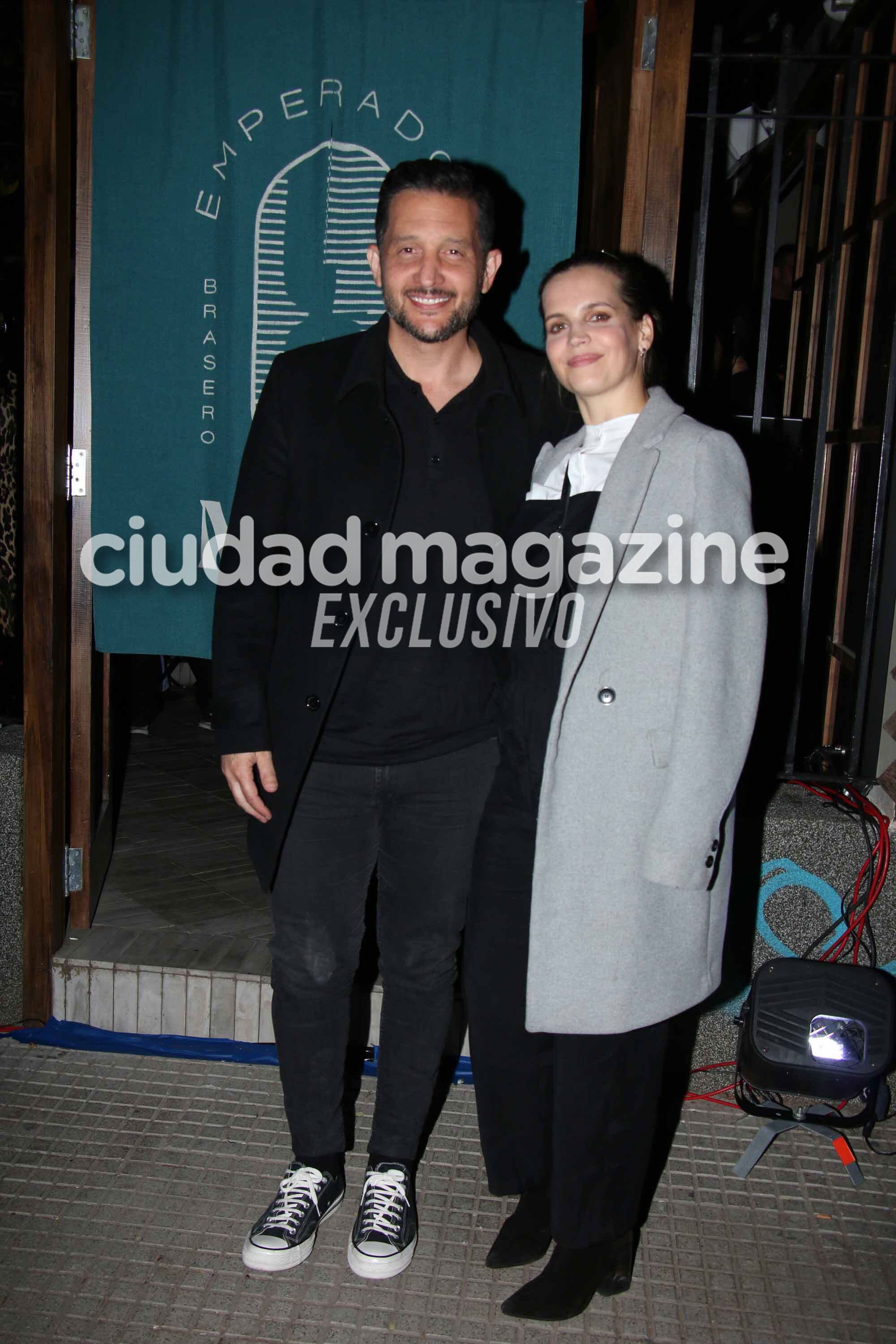 Germán Paoloski y Sabrina Garciarena en la inauguración de Emperador Meiji (Fotos: Movilpress).