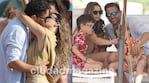  Germán Paoloski y Sabrina Garciarena, súper enamorados en la playa: las fotos con sus hijos en Punta del Este 