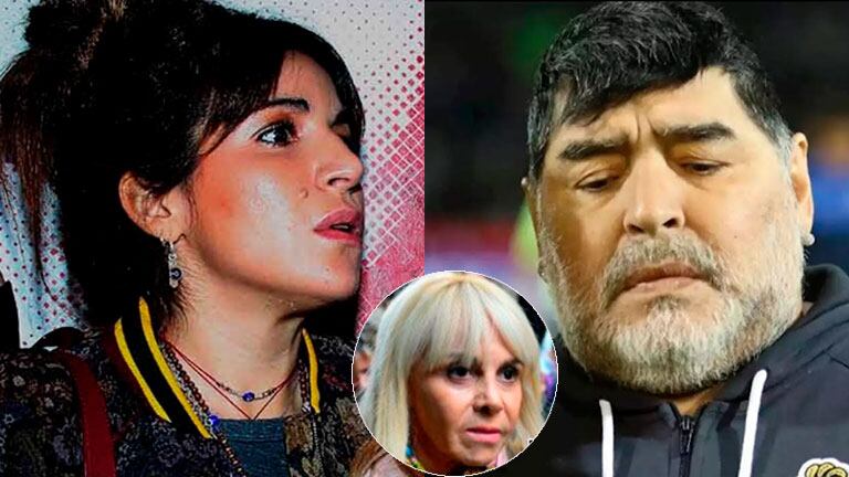 Gianinna Maradona y Diego Maradona