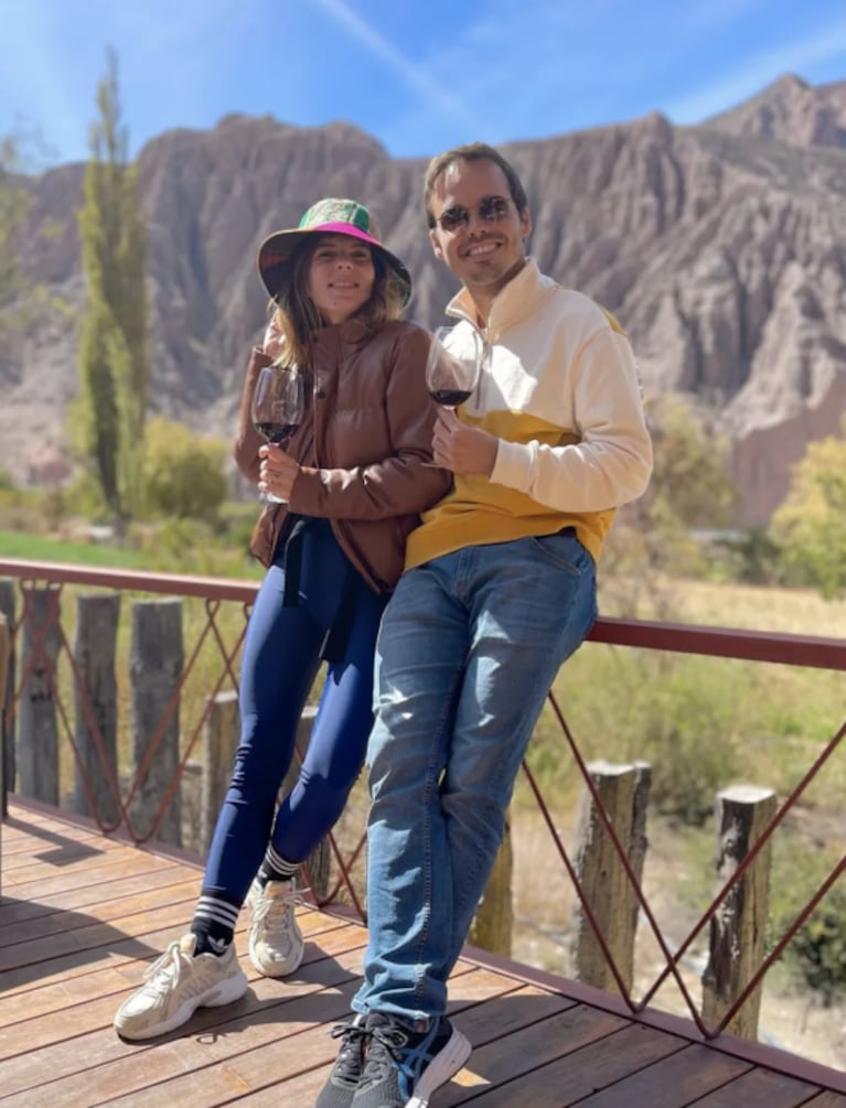 Gimena Accardi y Nicolás Vázquez compartieron las fotos de su viaje al Norte: "Salta la re linda"